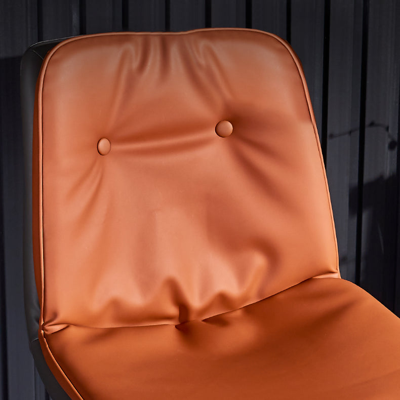 Silla de comedor de metal de estilo contemporáneo, silla lateral sin brazos para cocina