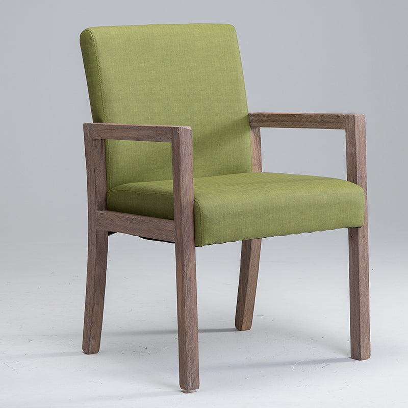 Sillón estilo campestre tapizado con respaldo sólido sillón individual de comedor