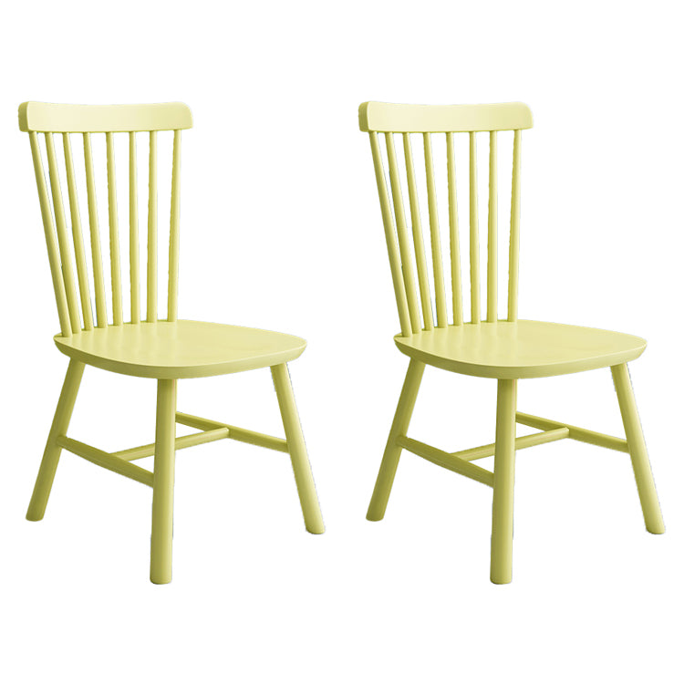 Moderne stijl houten eetkamerstoel eetarmloze stoel voor keuken (set van 2)