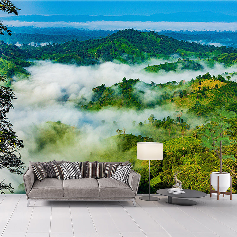 Mountain Landscapes Mural Wallpaper Mildew Resistant Living Room Wall Decor