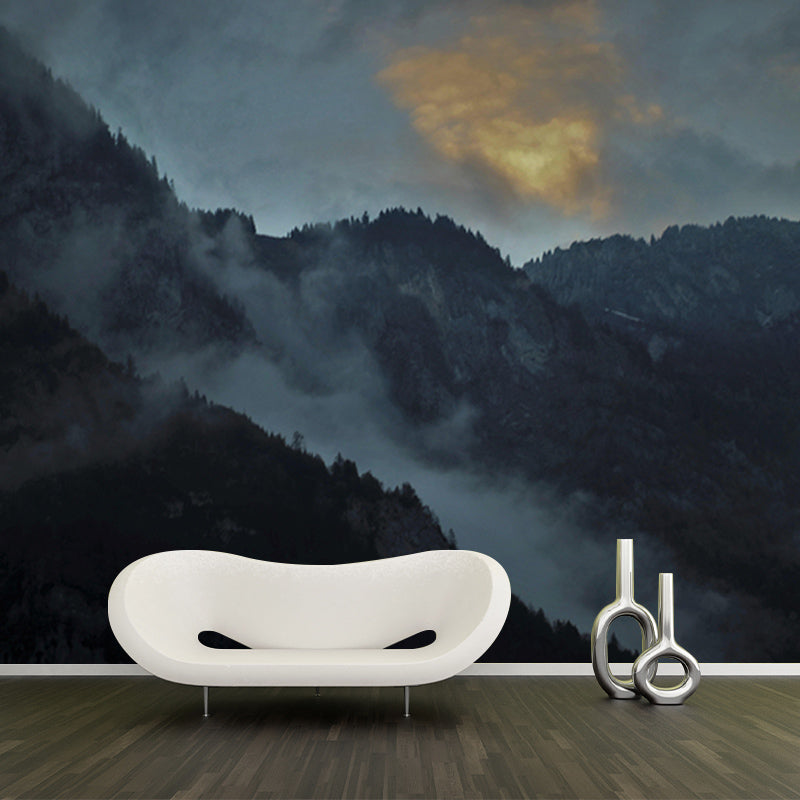 Mountain Landscapes Mural Wallpaper Mildew Resistant Living Room Wall Decor