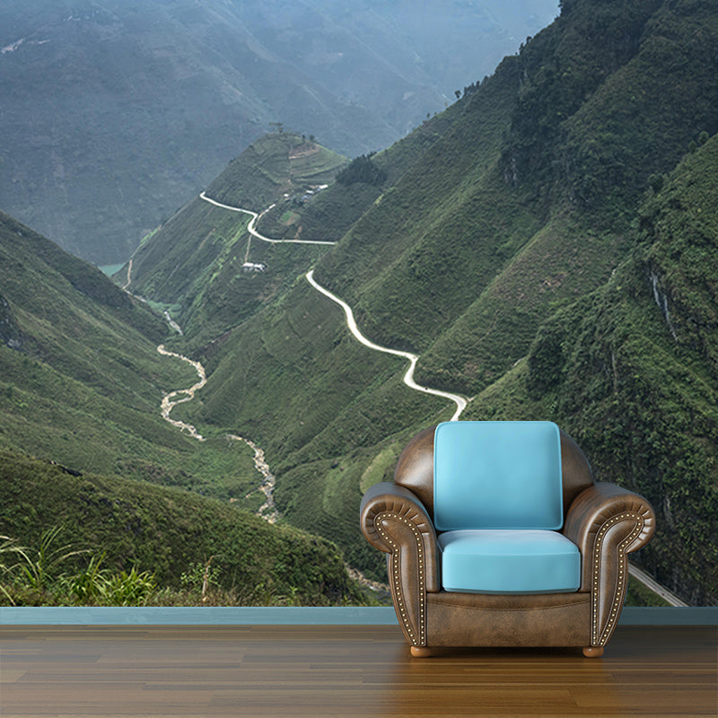 Mountain Landscapes Mural Wallpaper Mildew Resistant Living Room Wall Decor