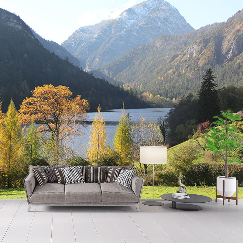 Modern Mountain Landscapes Mural Wallpaper Environmental Living Room Decoration