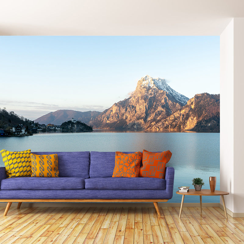 Mountain Landscapes Mural Wallpaper Mildew Resistant Living Room Decoration
