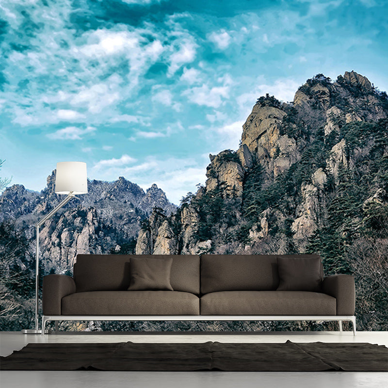 Customized Mountain Landscapes Mural Photography Wall Covering for Room