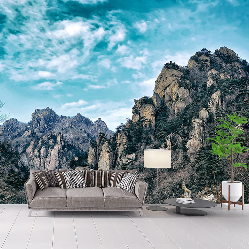 Customized Mountain Landscapes Mural Photography Wall Covering for Room