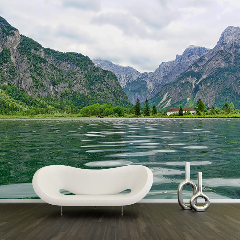 Mountain Landscapes Mural Wallpaper Mildew Resistant Modern Room Decoration