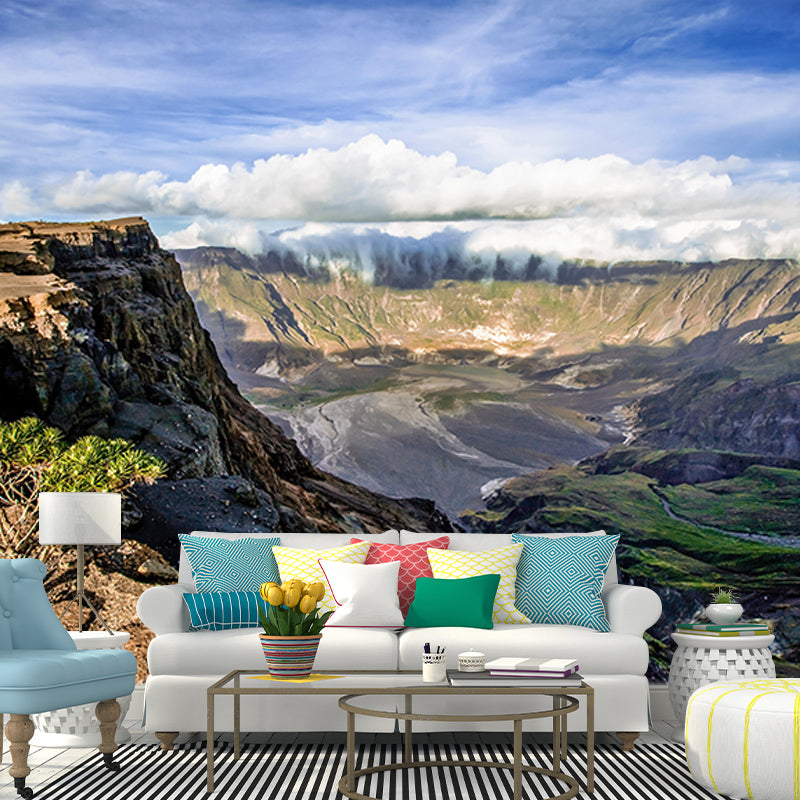 Mountain Landscapes Mural Wallpaper Mildew Resistant Modern Living Room Decoration
