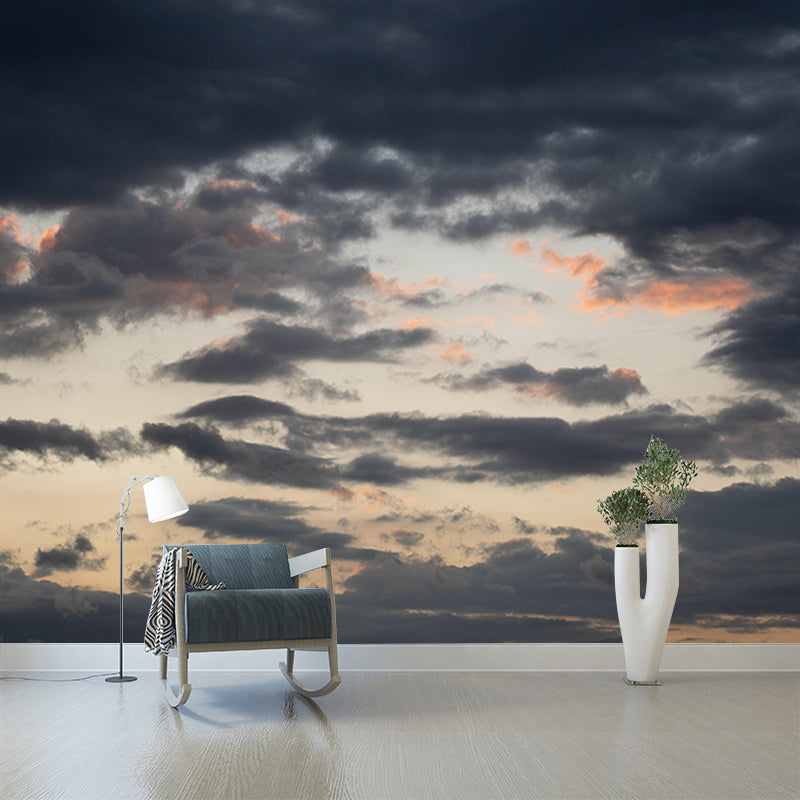 Cloud Landscape Mural Wallpaper Mildew Resistant Modern Living Room Decoration