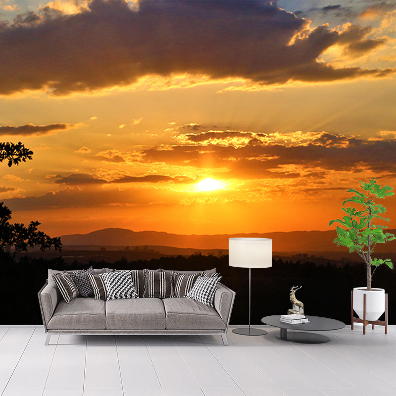 Cloud Landscape Mural Wallpaper Mildew Resistant Modern Living Room Decoration