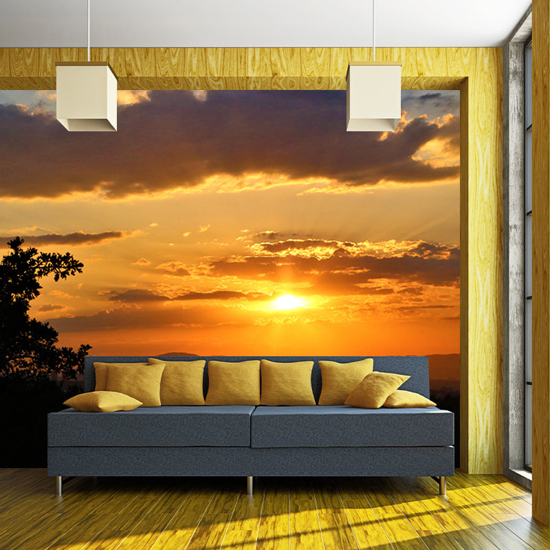 Cloud Landscape Mural Wallpaper Mildew Resistant Modern Living Room Decoration