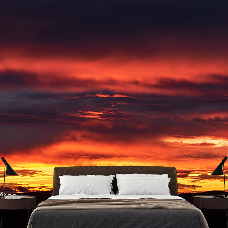 Cloud Landscape Mural Wallpaper Mildew Resistant Modern Living Room Decoration