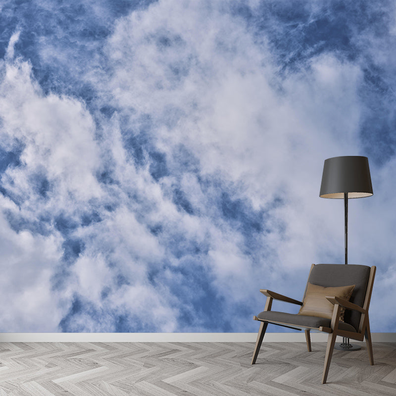 Sky and Clouds Mural Wallpaper Mildew Resistant Modern Room Decoration