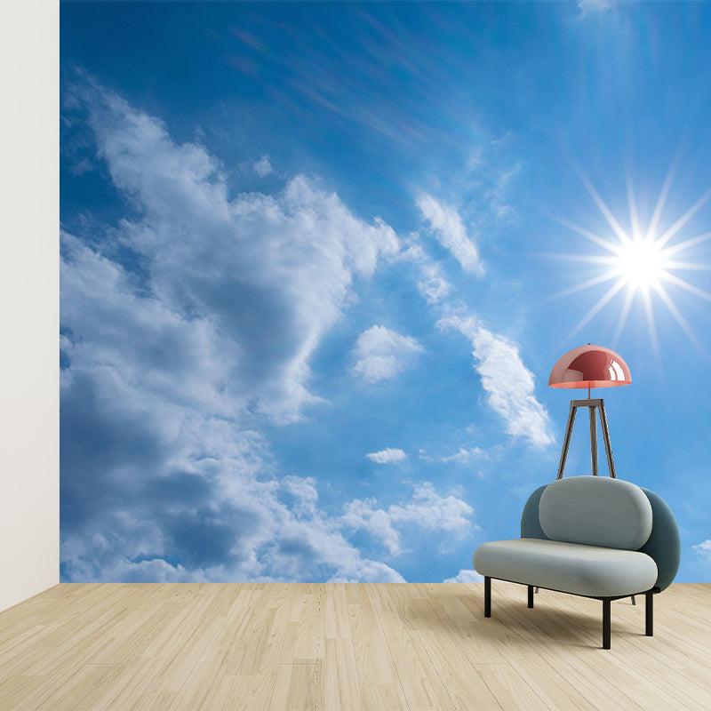 Clouds Landscapes Mural Wallpaper Mildew Resistant Modern Living Room Decoration