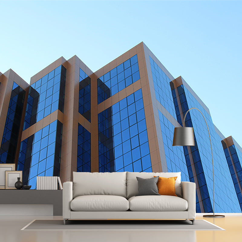 Construction Mural Wallpaper Mildew Resistant Living Room Decoration