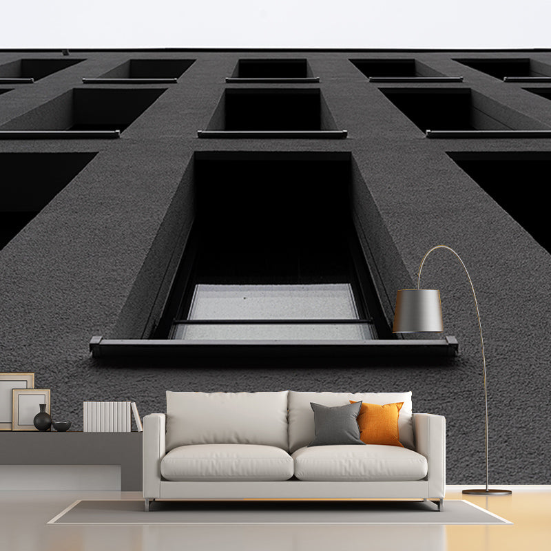 City Construction Mural Wallpaper Mildew Resistant Modern Meeting Room Decoration