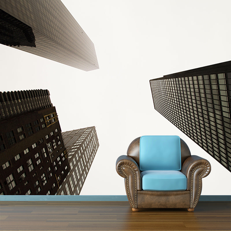 Modern Construction Mural Wallpaper Environmental Room Decoration