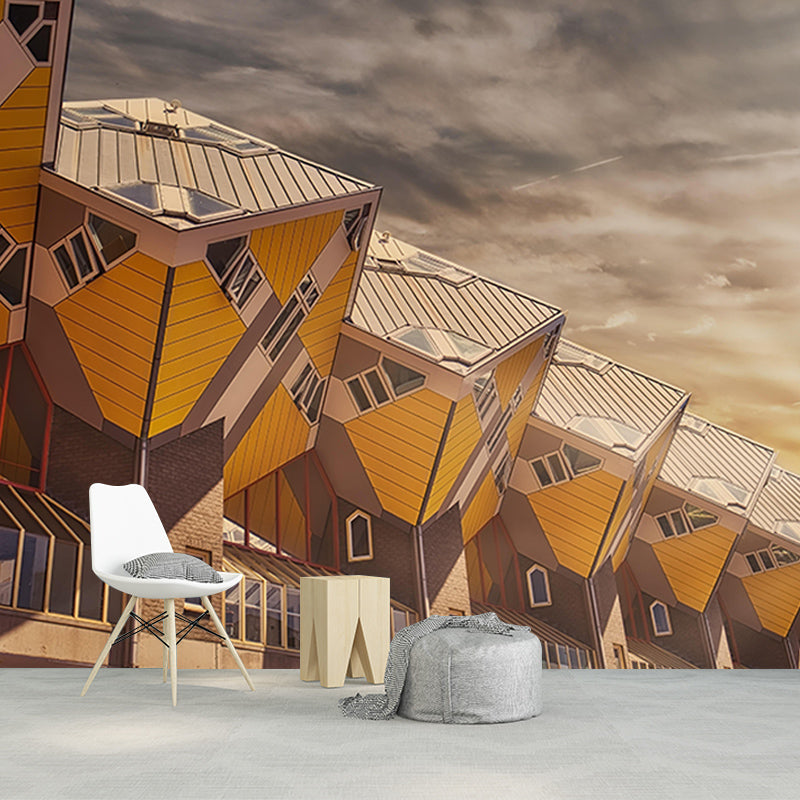 Modern Construction Mural Wallpaper Environmental Room Decoration