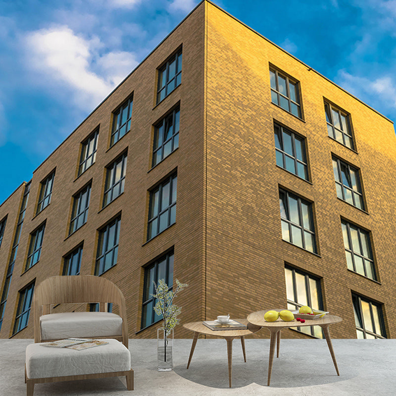 Modern Construction Mural Wallpaper Environmental Room Decoration