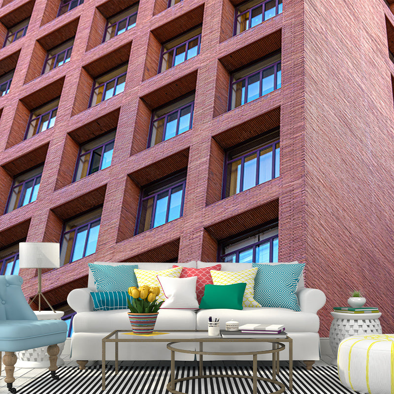 Contemporary Urban Architecture Murals for Meeting Room Decoration, Mildew Resistant