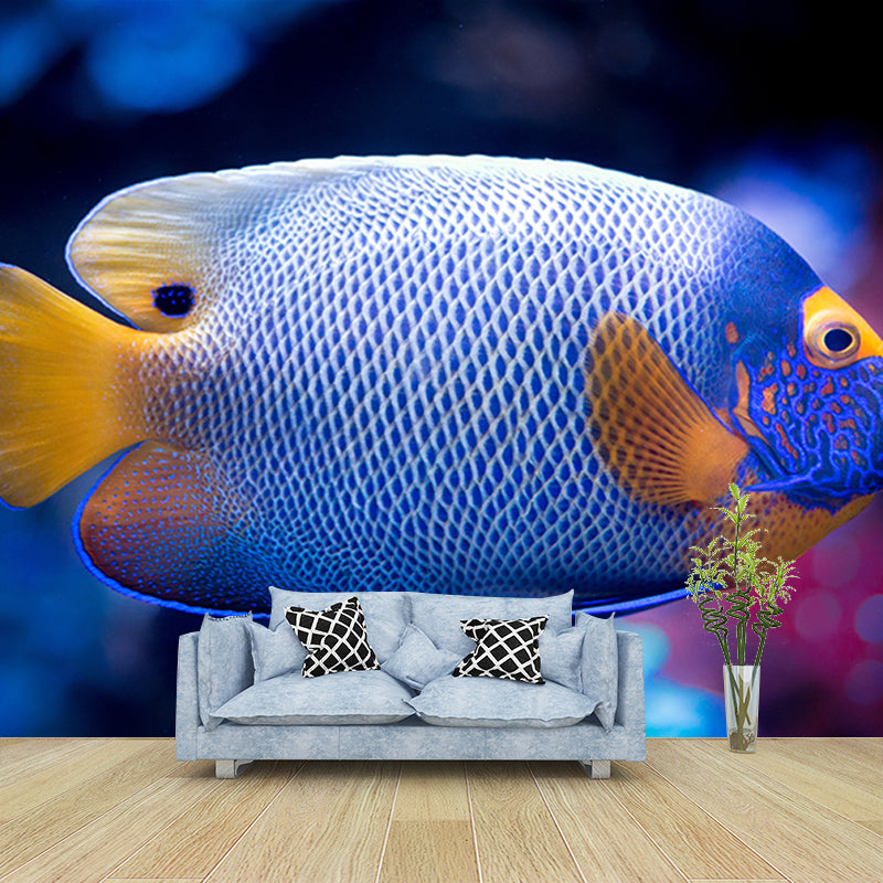 Simple Sea Creatures Wall Mural Minimalist Decoration for Sleeping Room