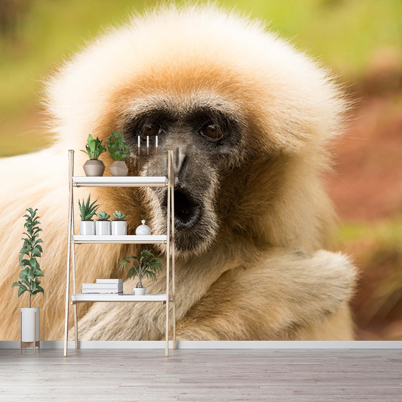 Monkey Animal Moisture-Resistant Mural Wallpaper Nordic Wall Art for Home Decoration