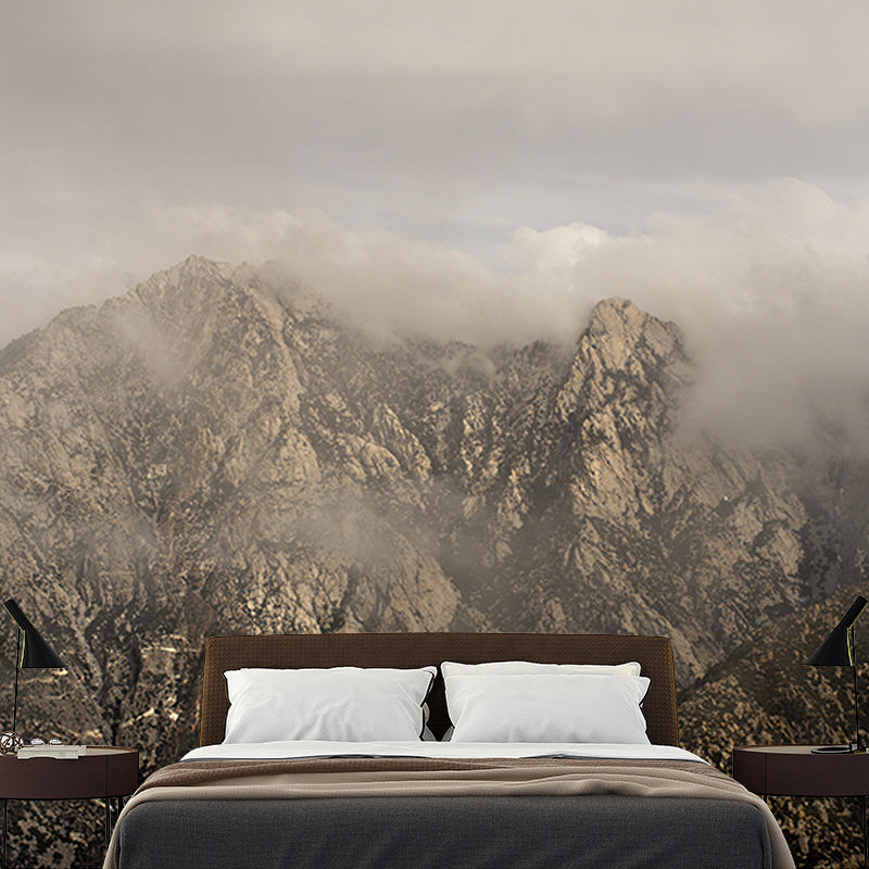 Beautiful Mountain Mural Wallpaper Waterproofing Wall Covering for Guest Room