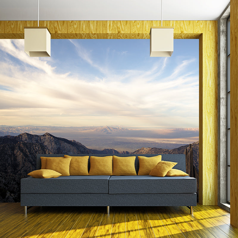 Mountain Mural Wallpaper Custom-Printed Wall Art for Dining Room Decoration