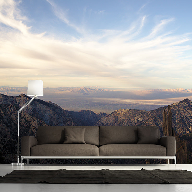 Mountain Mural Wallpaper Custom-Printed Wall Art for Dining Room Decoration