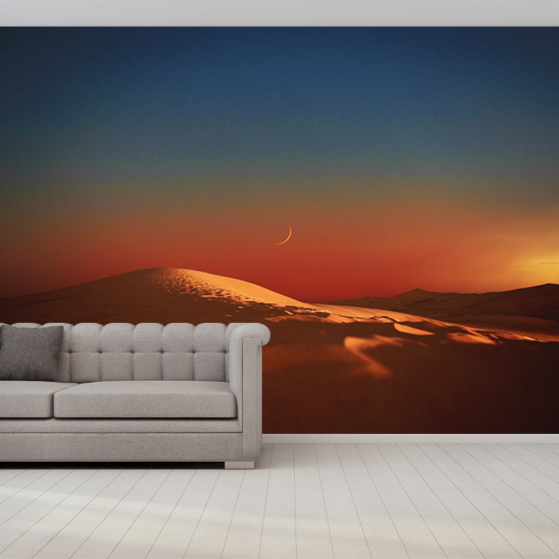 Desert Mural Wallpaper Moisture Resistant Modern Bedroom Wall Covering