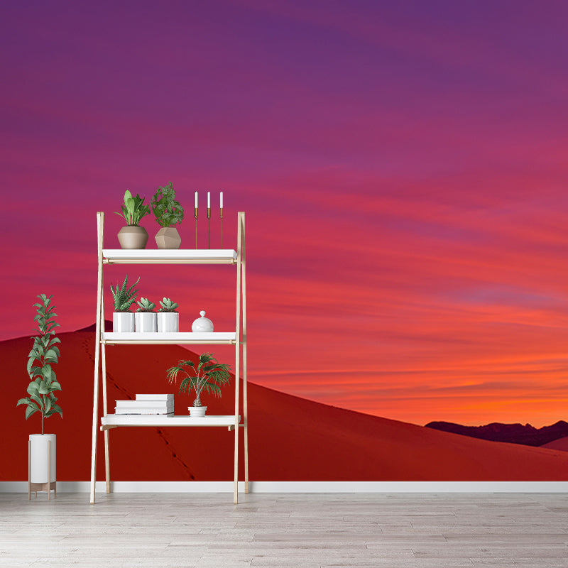Water Resistant Desert Mural Wallpaper Contemporary Style Living Room Wall Mural