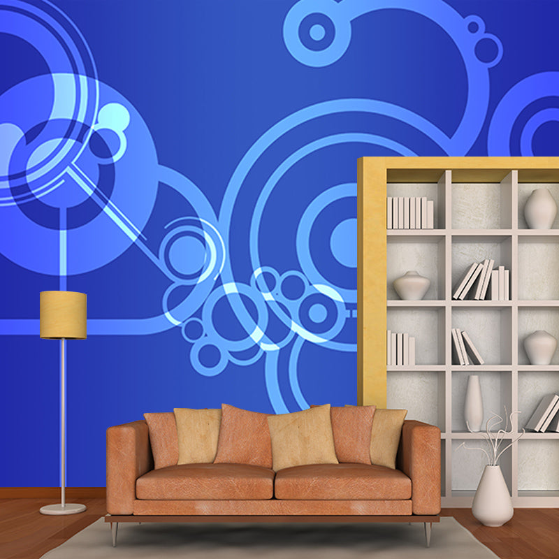 Geometry Mural Wallpaper Minimalistic Moisture Resistant Bedroom Wall Decor, Custom-Print