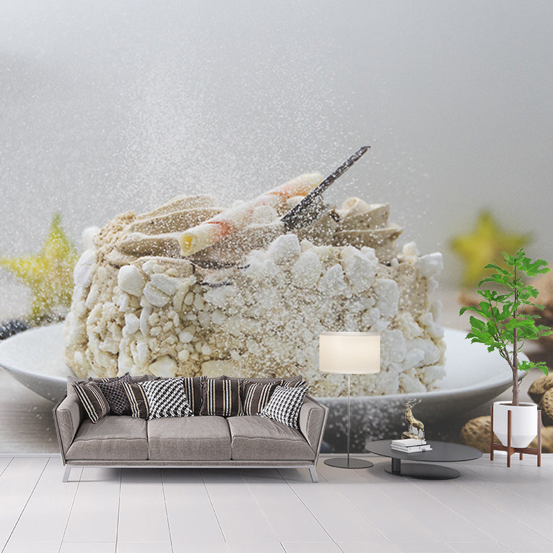 Minimalism Cake Dessert Mural Modern Style Wall Covering for Dessert Shop Baking Shop