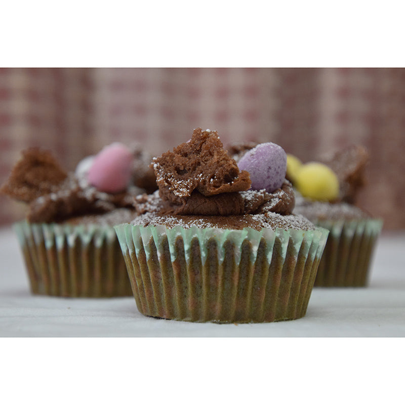 Yummy Muffin Dessert Mural Photo Wall Covering for Dessert Shop Baking Shop