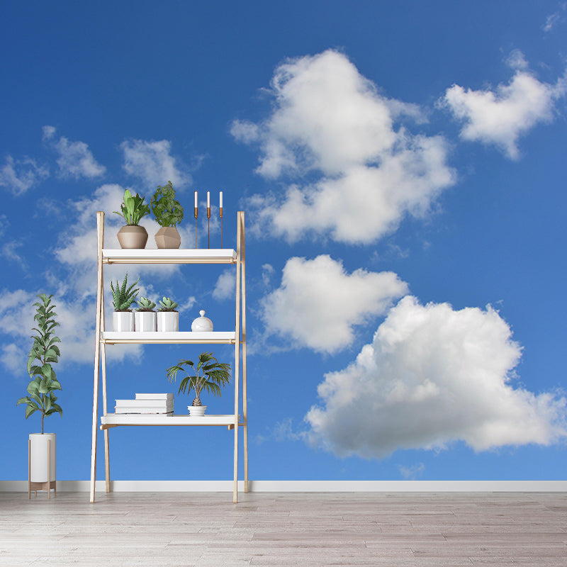 Customized Modern Sky Wall Mural Moisture Resistant Wall Covering for Sitting Room