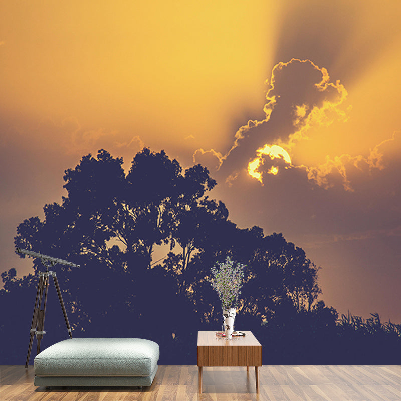 Customized Modern Sky Wall Mural Moisture Resistant Wall Covering for Sitting Room