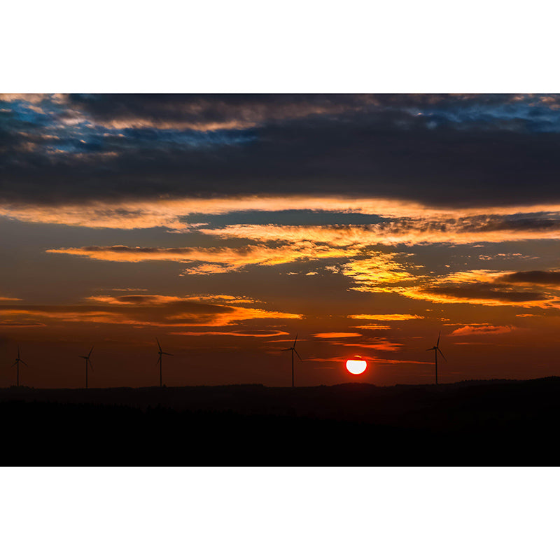 Customized Modern Sky Wall Mural Moisture Resistant Wall Covering for Sitting Room