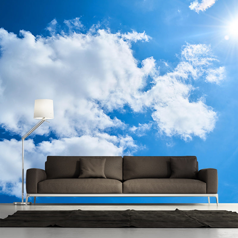 Photography Sky Landscape Mural Mildew Resistant Wall Decor for Living Room