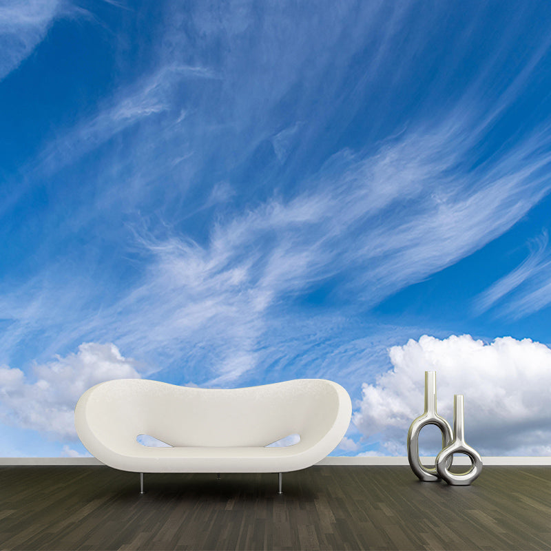 Photography Sky Landscape Mural Mildew Resistant Wall Decor for Living Room