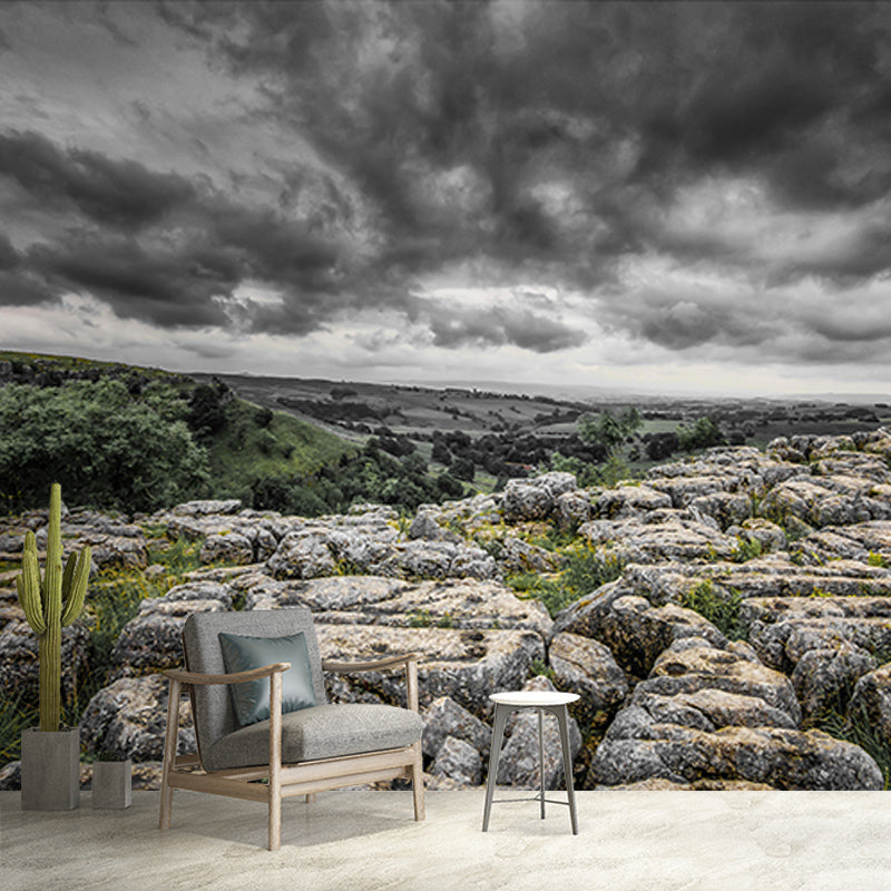 Beautiful Scenery Mural Sky Pattern Mildew Resistant for Dining Room Wall Decor