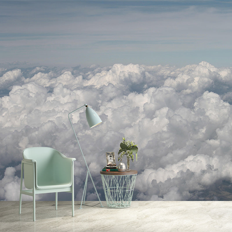 Customized Modern Sky Wall Mural Moisture Resistant Wall Covering for Sleeping Room