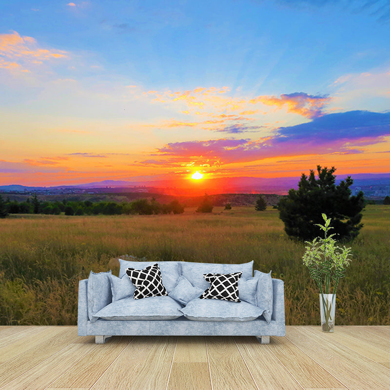 Beautiful Scenery Mural Sky Pattern Mildew Resistant for Living Room Wall Decor