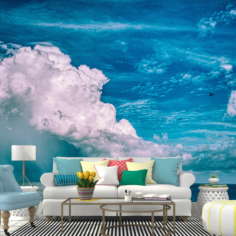 Photography Sky Landscape Mural Mildew Resistant Wall Decor for Bedroom