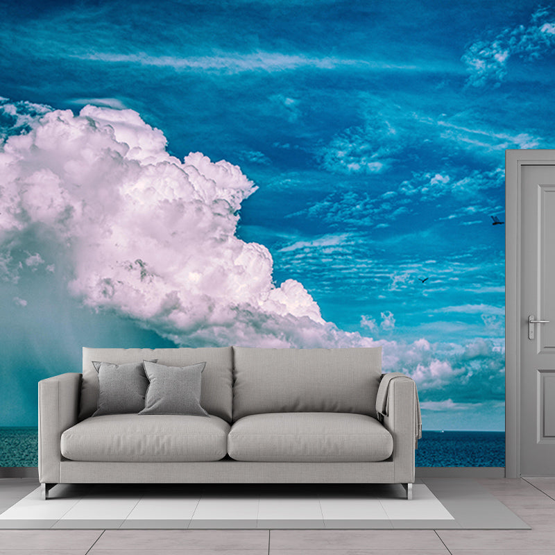 Photography Sky Landscape Mural Mildew Resistant Wall Decor for Bedroom