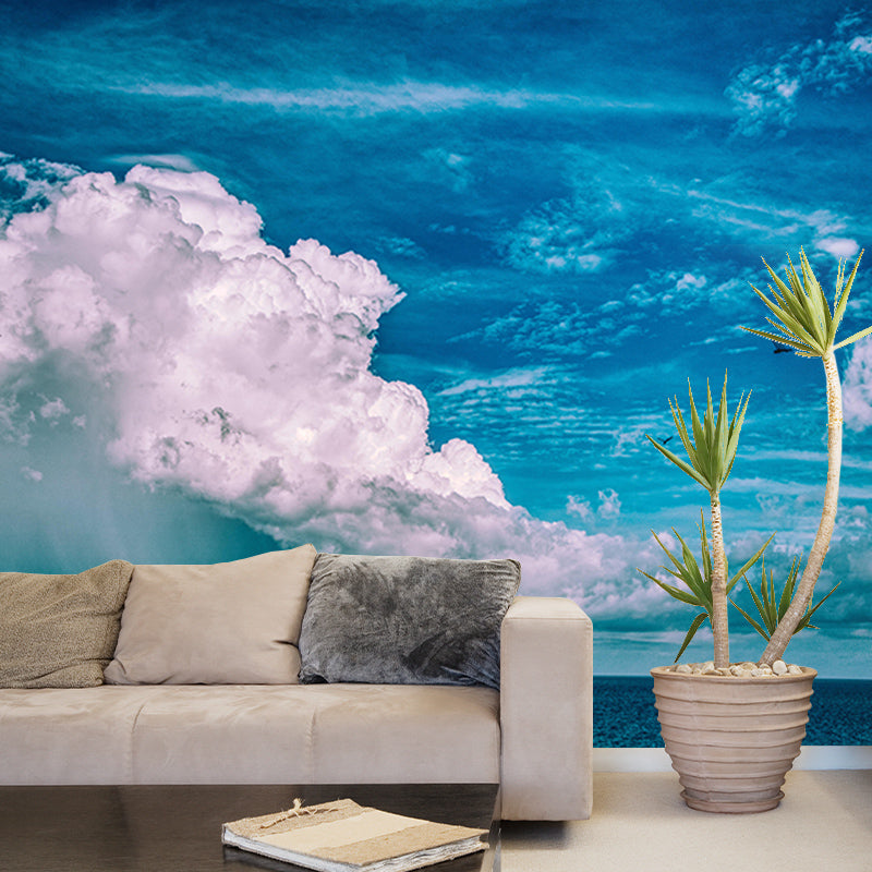 Photography Sky Landscape Mural Mildew Resistant Wall Decor for Bedroom