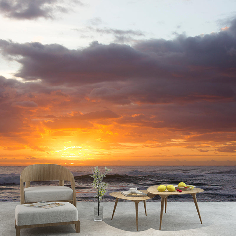 Customized Modern Sky Wall Mural Moisture Resistant Wall Art for Sitting Room