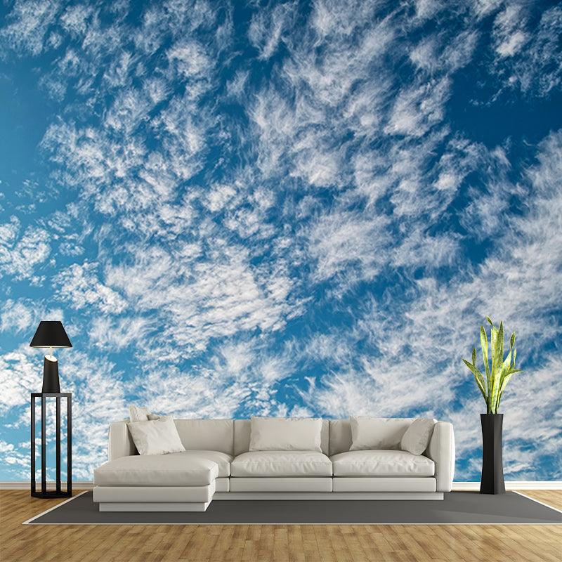 Customized Modern Sky Wall Mural Moisture Resistant Wall Art for Sitting Room