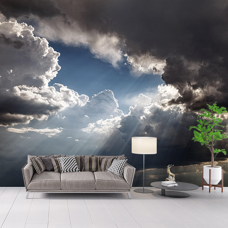 Contemporary Sky Scenery Mural Eco-friendly Home Decor for Living Room