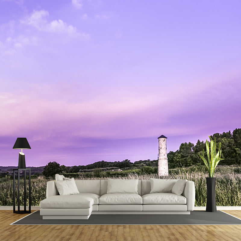 Customized Modern Sky Wall Mural Moisture Resistant Wall Art for Bedroom