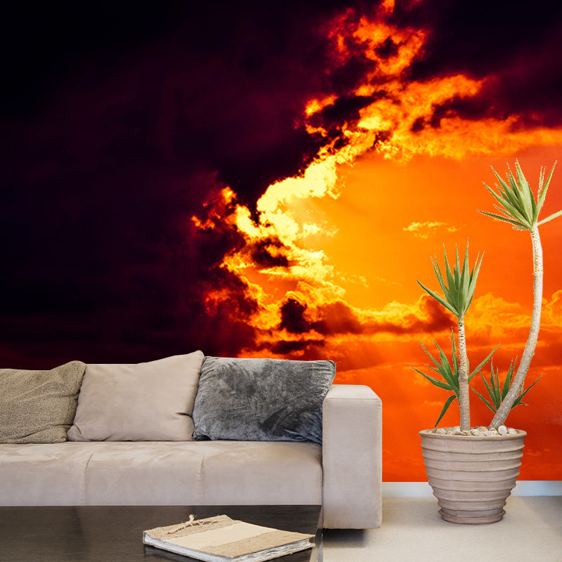 Photography Sky Landscape Mural Mildew Resistant Wall Decor for House Interior